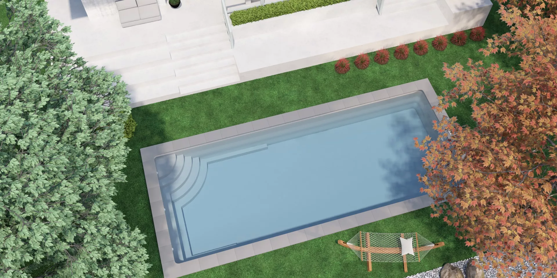 Piscine rectangulaire L1000