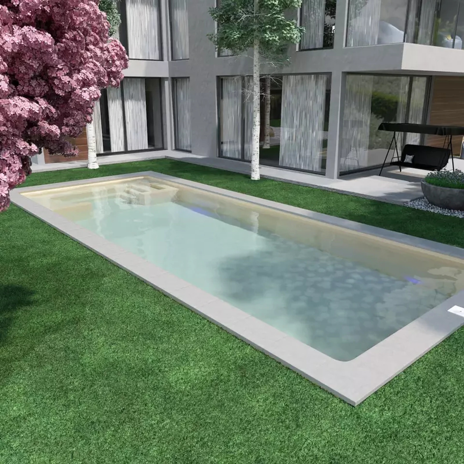 Piscine rectangulaire L1050