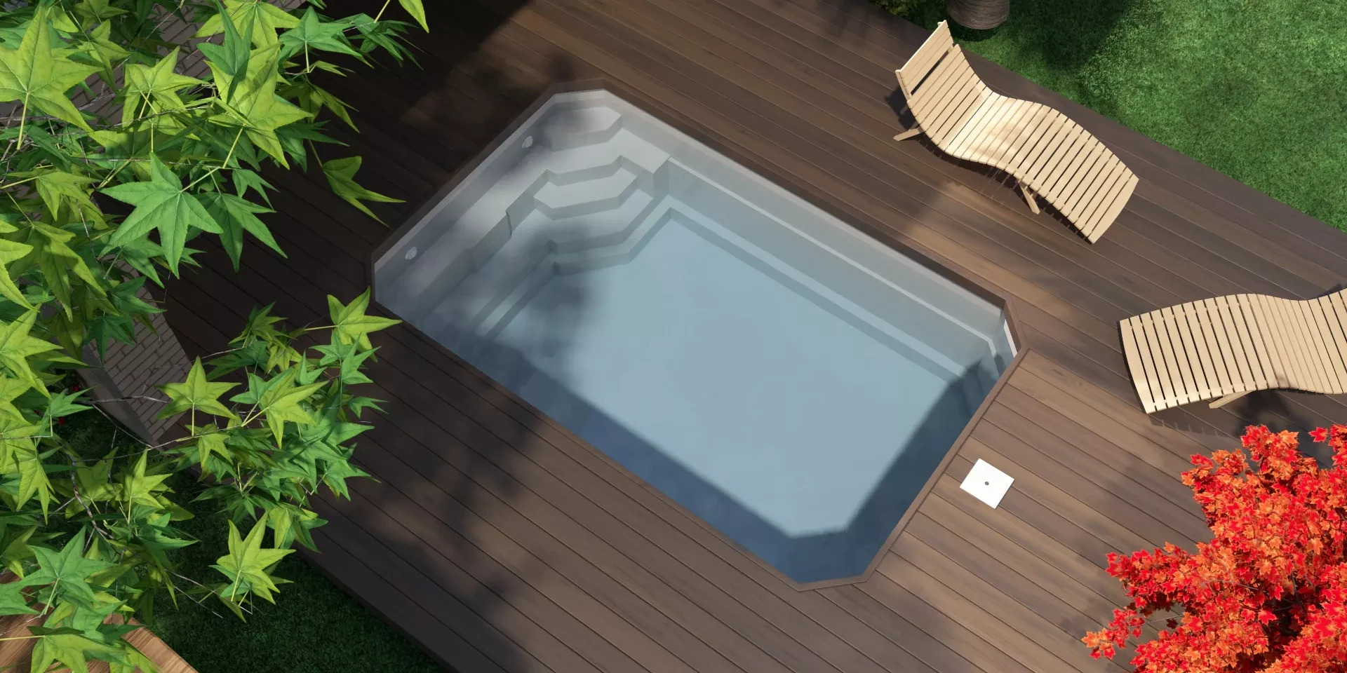 Piscine rectangulaire L360