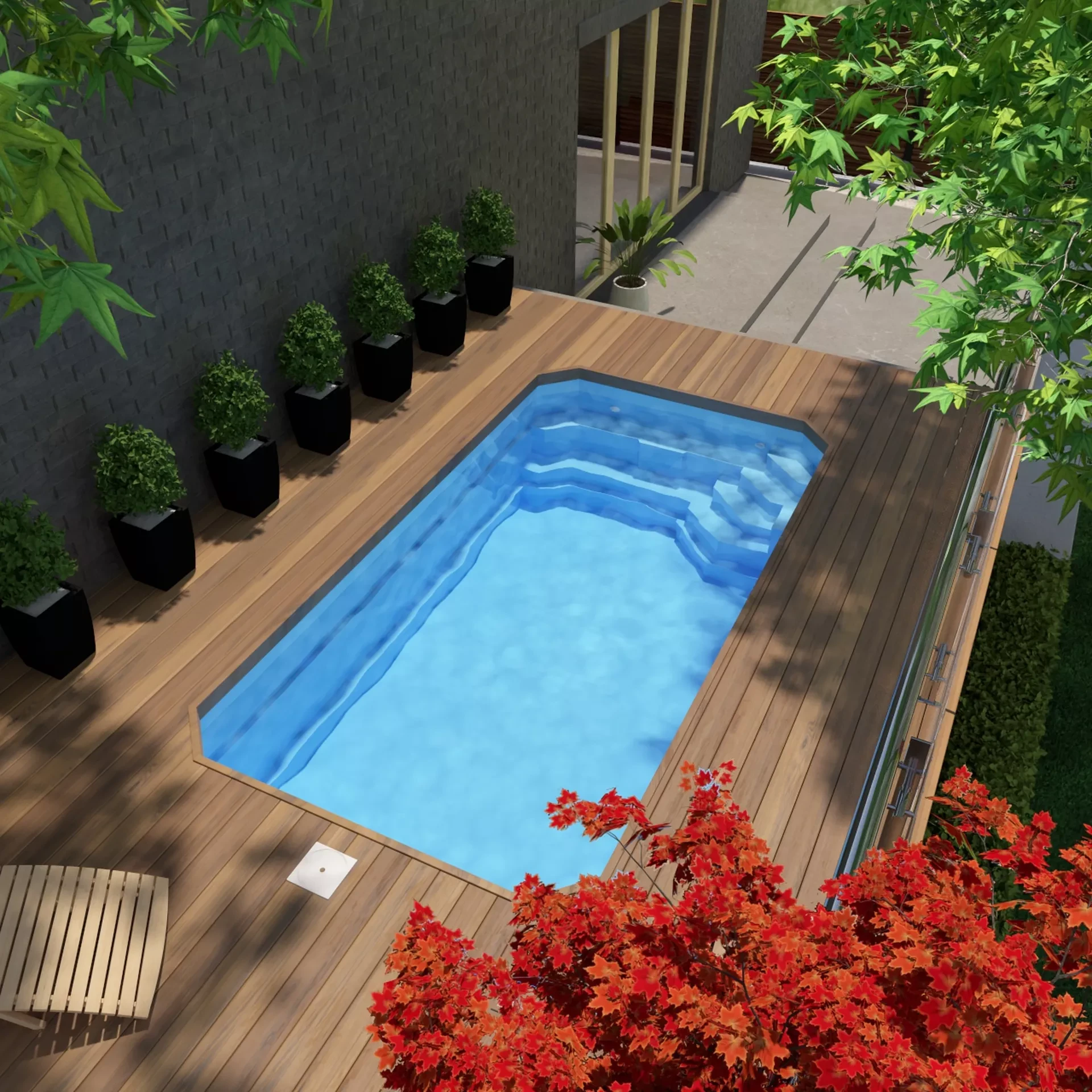 Piscine rectangulaire L440
