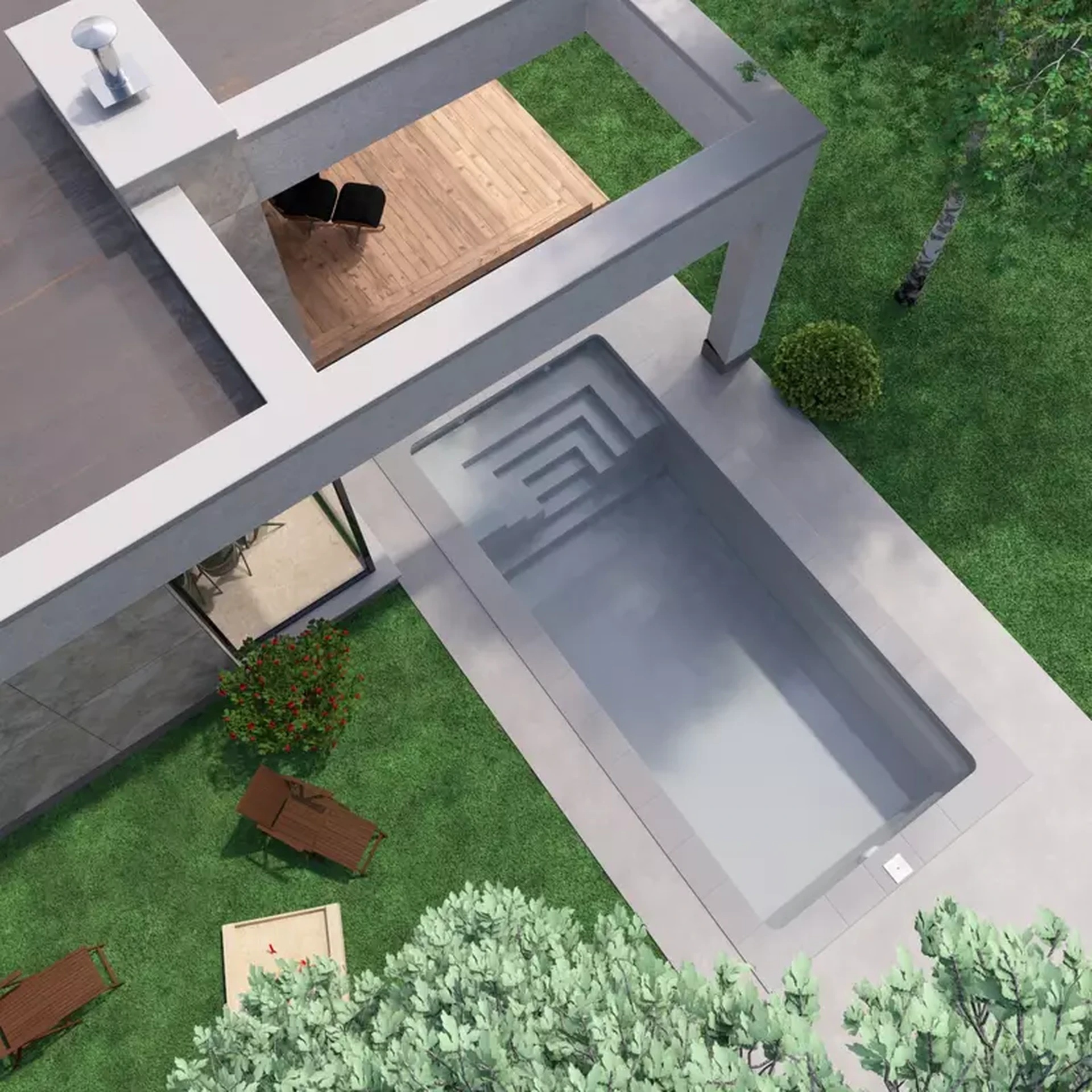 Piscine rectangulaire L700