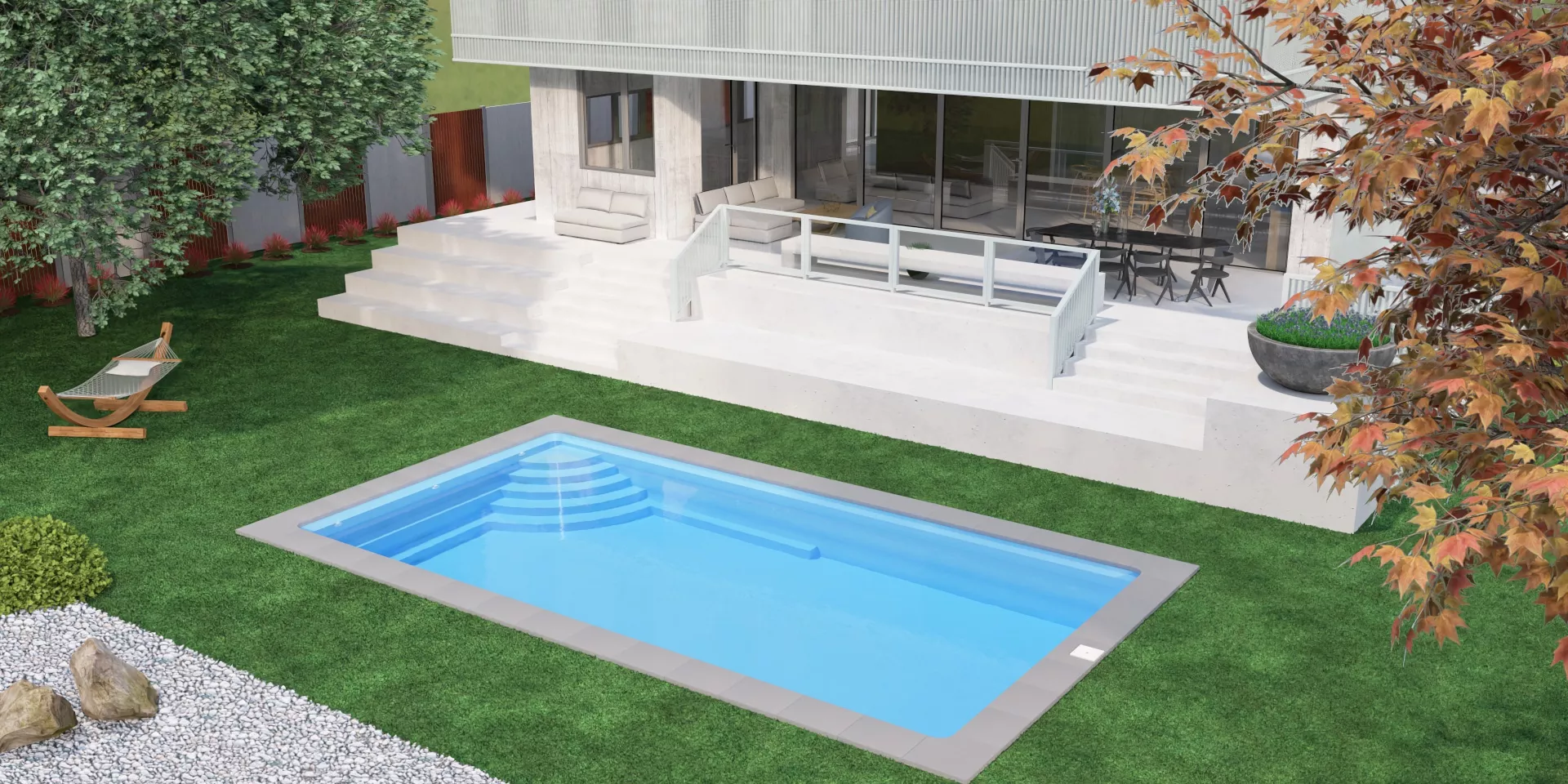 Piscine rectangulaire L780