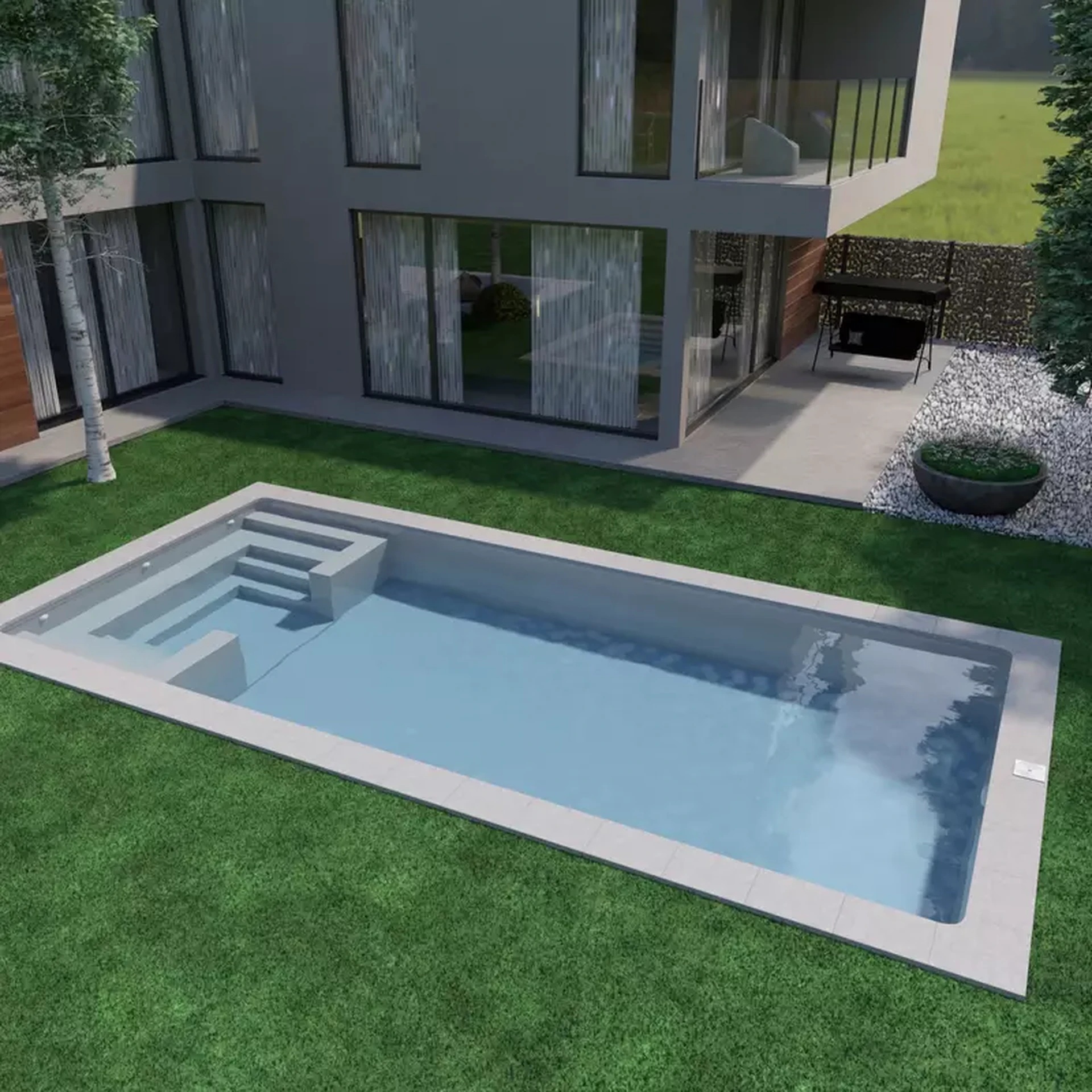 Piscine rectangulaire L900